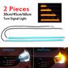 2 шт. 12 В светодиодные дневные ходовые огни DRL, поворотники, светодиодные ленты DRL, автомобильные аксессуары, стоп-сигналы, фары для авто