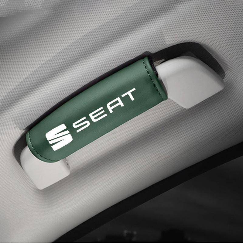 kncr9 Car Roof Armrest Pull Protection Cover Gloves Door Handle Non-Slip Cover For Seat FR Leon Ibiza Altea Exe 5f Mk2 Mk3 Accessories