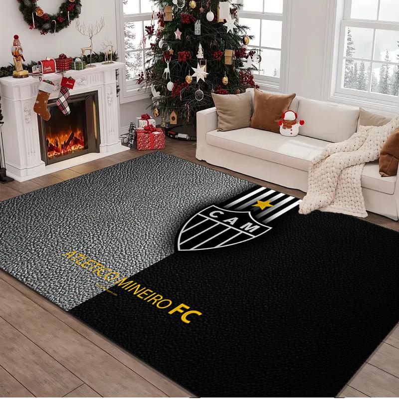 1PC rug Brugge Emblem Design Carpet, Chair Rug,Area Rug for Office Bedroom living rooms bedroom, Doormat decor Christmas fan gifts