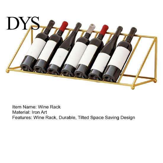 Decorative Wine Display for Restaurant Liquor Bottle Shelf, Tilted Iron Art Rack, Modern Rack Countertop Style Holder, Home Bar Kitchen And