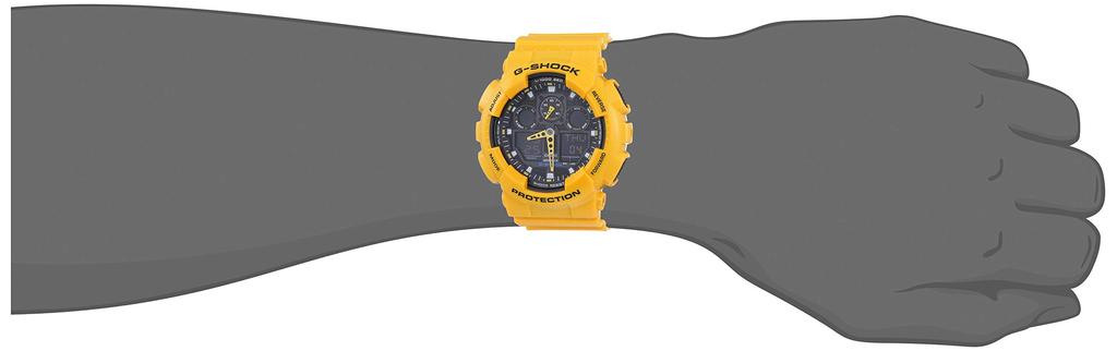 G-SHOCK GA-100A-9A G-Shock Overseas Модель Аналогово-цифровой комбинированный секундомер с точностью измерения 1/1000 секунды Реимпортированный продукт [Товар]