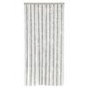 Fly Curtain - vidaXL - 90x200 Cm - Light Grey and White - Chenille - Interior