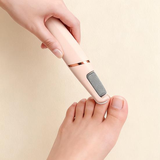 Electric Callus Remover Rechargeable Foot File with Coarse/Fine Roller Heads USB Powered Pedicure Tool for Smooth Feet