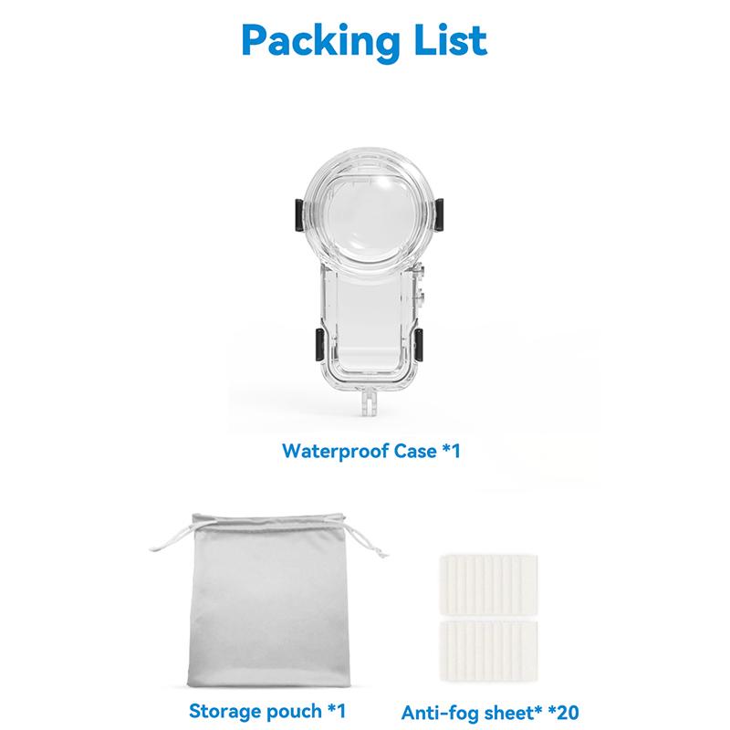 Invisible Dive Case for Insta360 X5 Waterproof Housing Case for Insta 360 X5 Underwater Protector Diving Shell Accessories