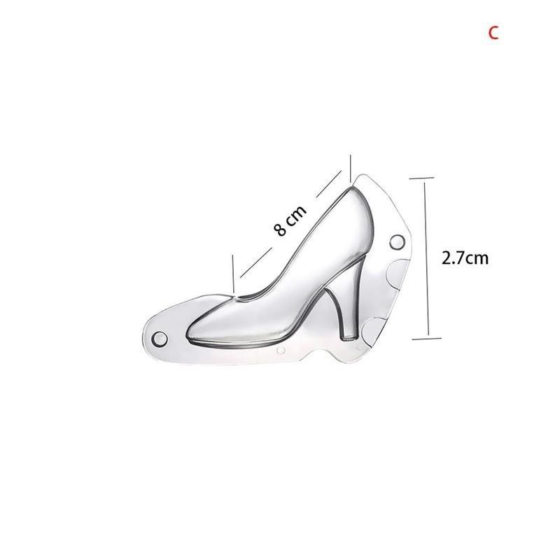 Shoe Chocolate Mold 3D High Heel Shoes Candy Sugar Paste Molds Cake Decorating Tools for DIY Home Ba