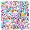 50pcs Cartoon Cute Rainbow Unicorn Stickers for Kids Scrapbooking Laptop Travel Luggage Laptop Wall Car Decoration Decal