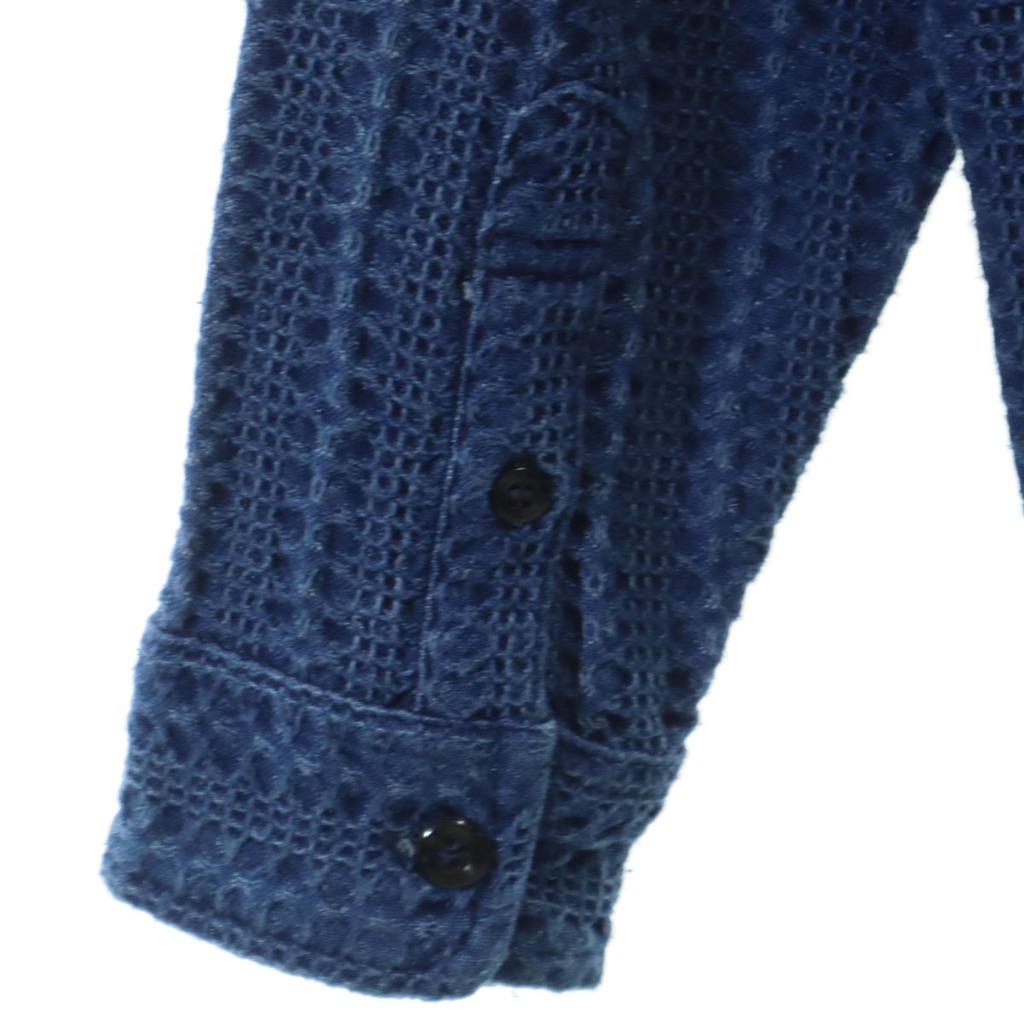 chiang mai DELUXE Long sleeve Indigo processing shirt 2 Indigo Men's Used