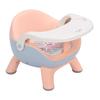 Детский стульчик для кормления со спинкой и звуковой подушкой, безопасный стульчик для кормления малышей, розовый