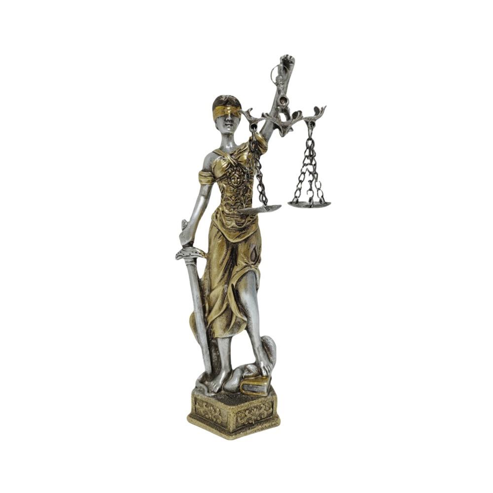 Resin Goddess of Justice Desk Ornaments Vintage Goddess of Wealth Statue  Office