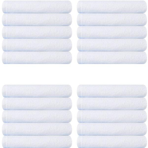 SONGWOL TOWEL Ежедневное 34 75 г 20 шт. Хлопчатобумажное полотенце для лица Белое 20 шт. - Премиум Впитывающее Корейское Качество для Спа Ежедневное полотенце для рук