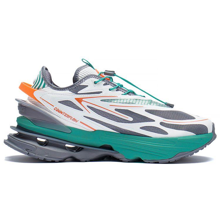 Li Ning CF Mountain 1.0 V3 Dream Theme Show низкие спортивные повседневные туфли мужские кроссовки белые серые зеленые AGLS145-3