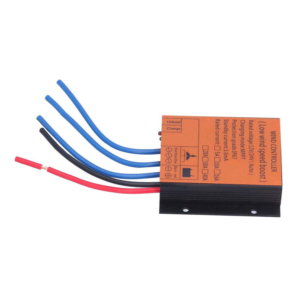 Контроллер ветряной турбины, низковольтный MPPT-регулятор заряда со светодиодной подсветкой 100 Вт?400 Вт 12 В 24 В 20 А