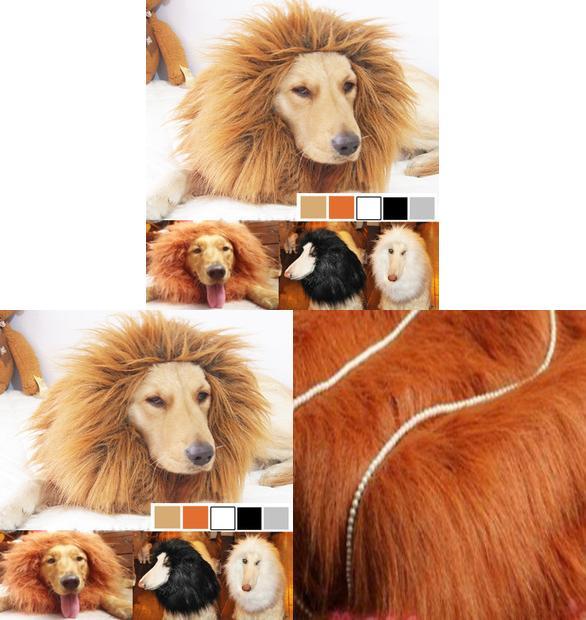 Костюм для питомца "Король джунглей", Львиная шляпа с искусственным мехом для маленьких собак