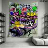 Street Art Graffiti Pattern Home Decor Tapestry, Wall Hanging, Decorative RV Wall Cloth.MGT0918319