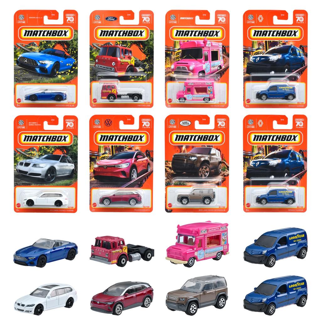 MATTEL Matchbox Basic Car Assortment Mini Cars Box Years Old and [24 Sold] [3 Up] 980U-30782