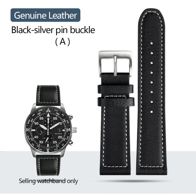 High Quality Cowhide Leather Watchband for Citizen CA0690 CA0695-17E CA4500 Bracelet Men's Steel Rubber Watch Strap 20mm 22mm
