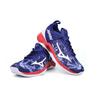 Mizuno Кроссовки для тренировок с амортизацией Momentum, нескользящие, прочные, с низкой посадкой, унисекс, сине-красные V1GA191164
