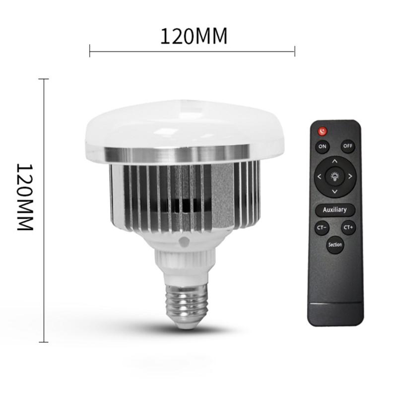 Лампочка для фотостудии LED 3000K6500K Патрон E27 Пульт ДУ Диммируемая для студийного видеоосвещения
