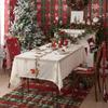 Santa Claus Christmas Coffee Tablecloth - Festive Holiday Decoration