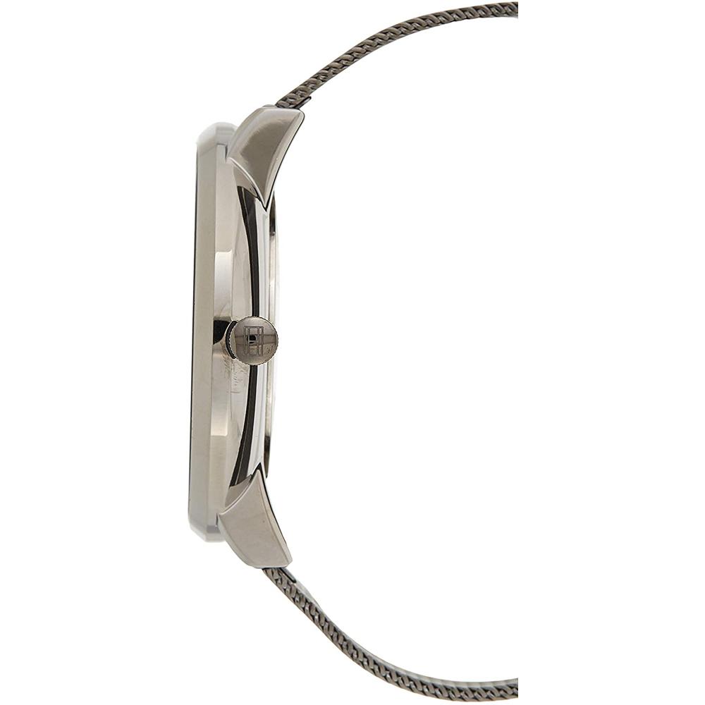 Tommy Hilfiger Серые Антрацитовые Сетчатые Металлические Кварцевые Часы 1781945