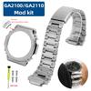 GA-2100 GA-2110 GA-B2100 Ремешок+Корпус Металлический Комплект для Casio G-shock GA2100 Farm Oak модифицированный браслет из нержавеющей стали аксессуары