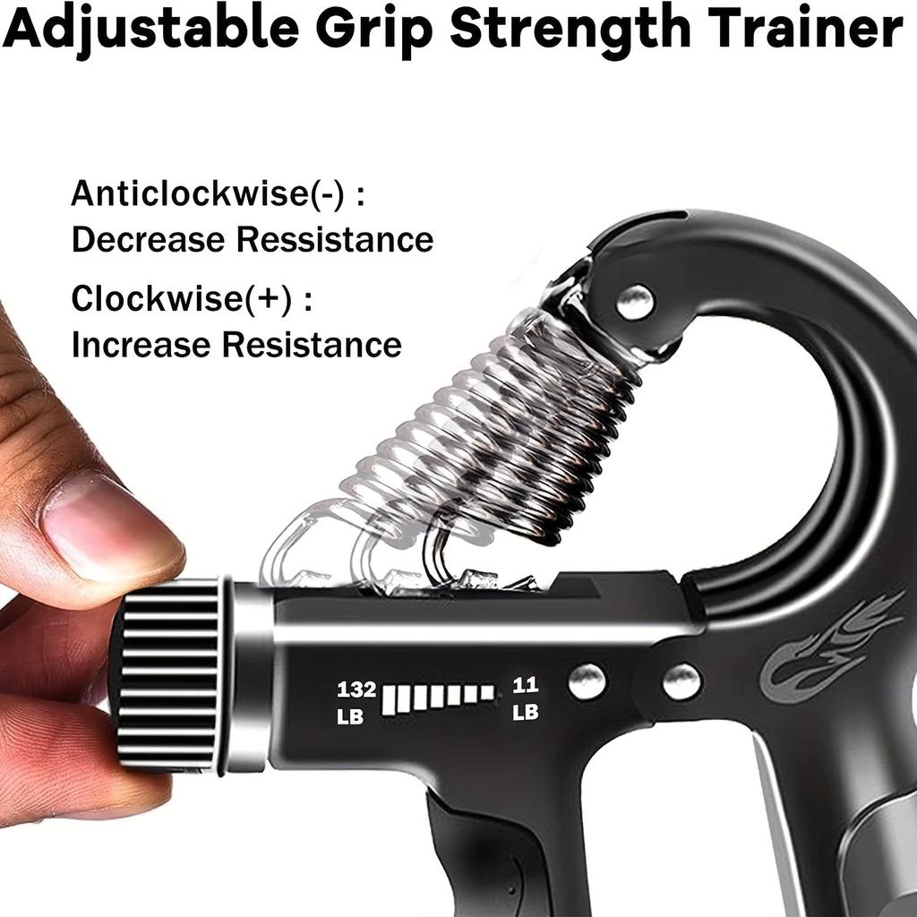 Укрепитель хвата, усилитель предплечья, набор для укрепления хвата - 5 шт., регулируемое сопротивление