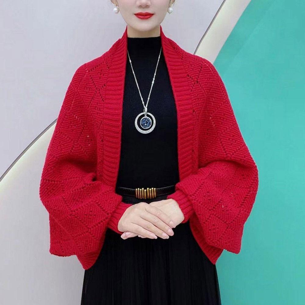 False Collar Knitted Shawl Outwear Shoulder Evening Prom Cape New Autumn Winter Scarf Party