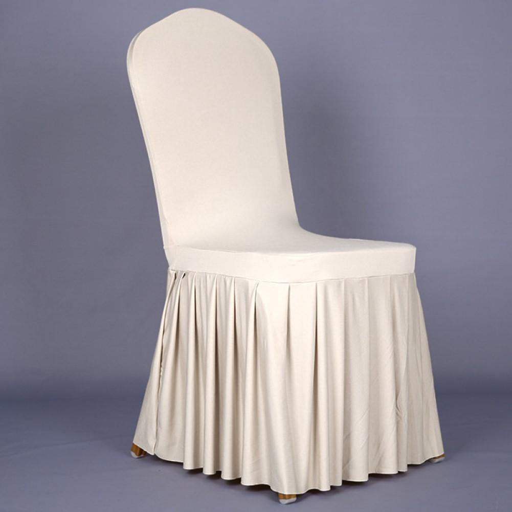 Hotel Style Chair Cover Oxford Skirt Chair Cover Quick And Secure Fit