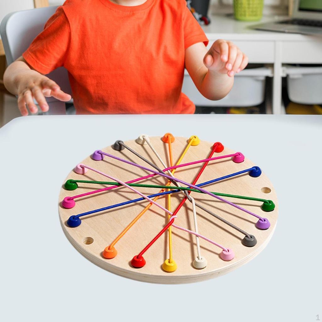 Rope Knots Untangle Stack Sorting Toy Puzzle Desktop Loop Board Game