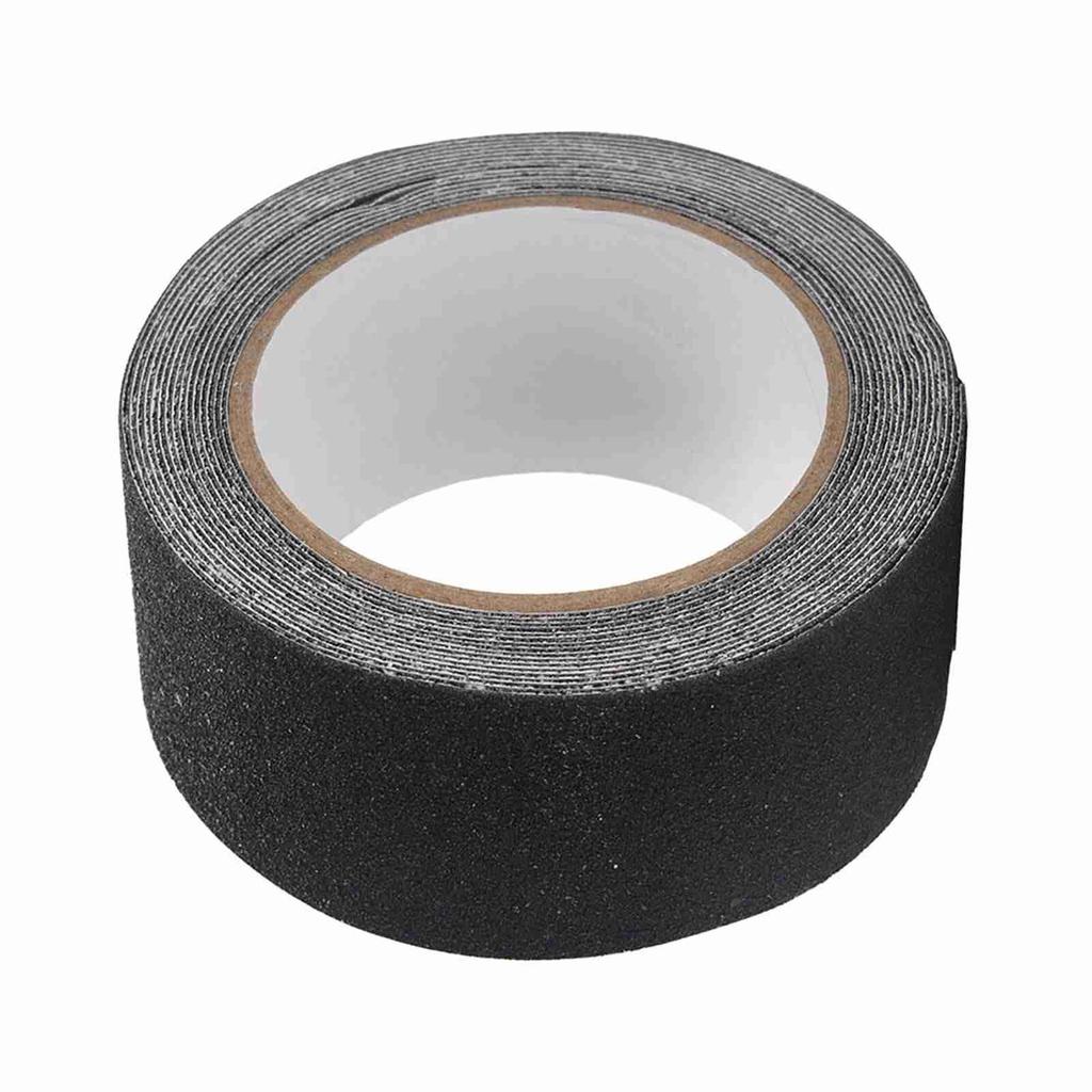 5M*5cm PVC NOn Slip Anti Skid Adhesive Tape for Stair Step Floor Safety Decoration (Black)