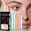 5 шт./набор Love Flowers Eyeliner Stamp Pen красочная розовая синяя жидкая подводка для глаз двухсторонняя подводка для глаз карандаш для быстросохнущего макияжа