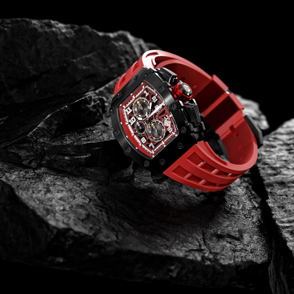 Часы TSAR BOMBA, наручные часы, водонепроницаемые, 5ATM, тип «тонно», часы Tokei, деловые, из нержавеющей стали, спортивные, роскошные, модные, повседневные, бочкообразные