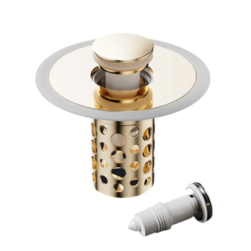 Practical Bathtubs Drain Stoppers And Drain Collector Bounces Designs Without Clog Filter Basket Accessory for Drain