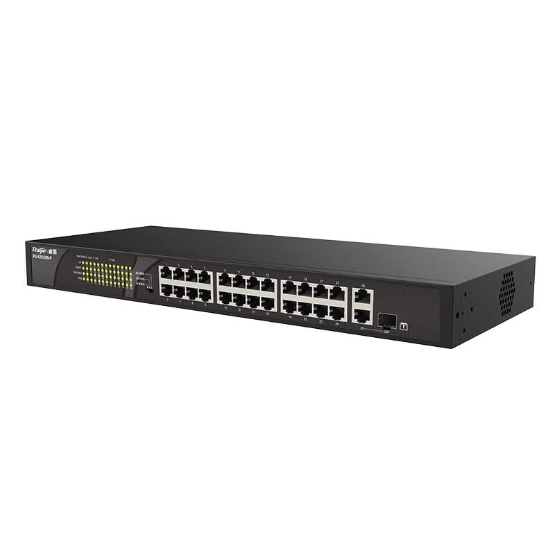 Ruijie RG-ES126S-P V2 24-Port 100M Unmanaged PoE Switch