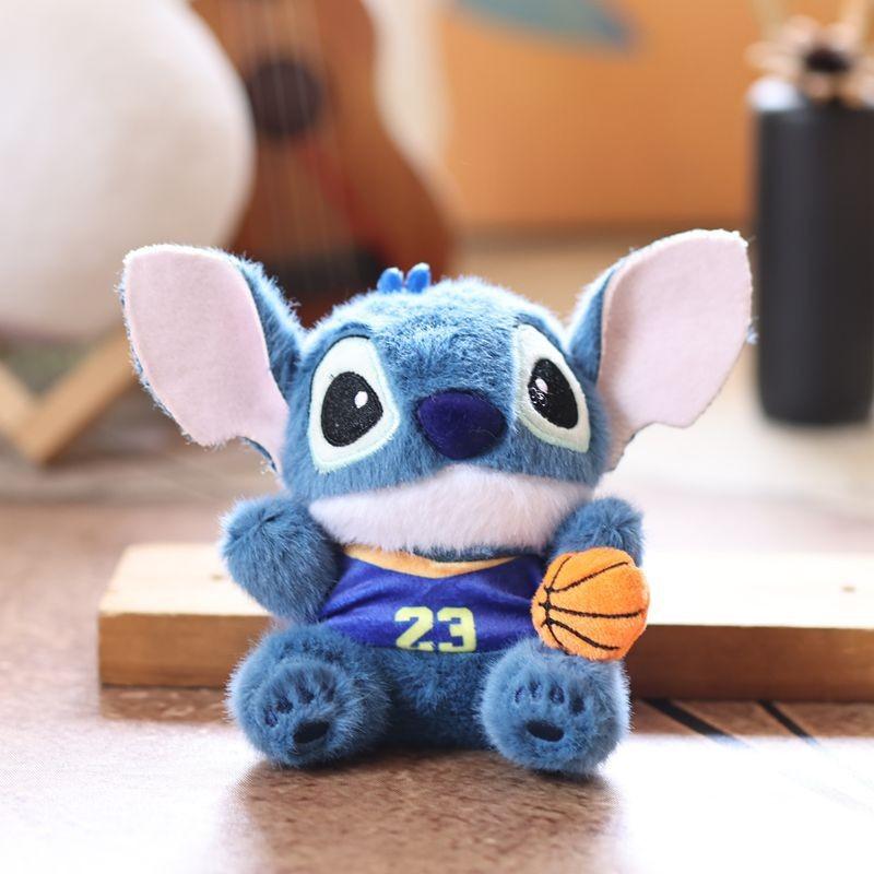 Stitch Cartoon Plush Doll With Durable Fabric For School Bags And Car Accessories