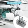 Dishwasher Cutlery Basket Universal Dishwasher Silverware Cutlery Basket Foldable Dishwasher Basket Replacement Rack Accessory