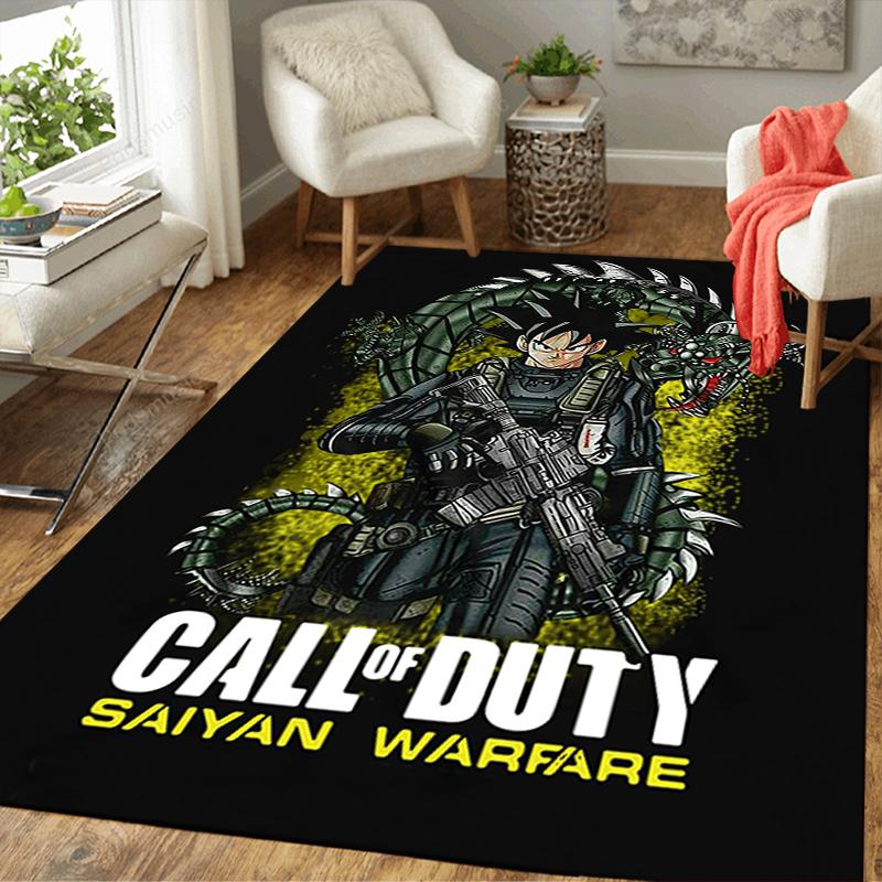 1 шт. Коврик Saiyan Warfare Call Duty, Офисный ковер, Внутренний и наружный коврик для двери, Нескользящий, Удобный, Для гостиной, Рождество, Хэллоуин, Рождественский подарок L1143