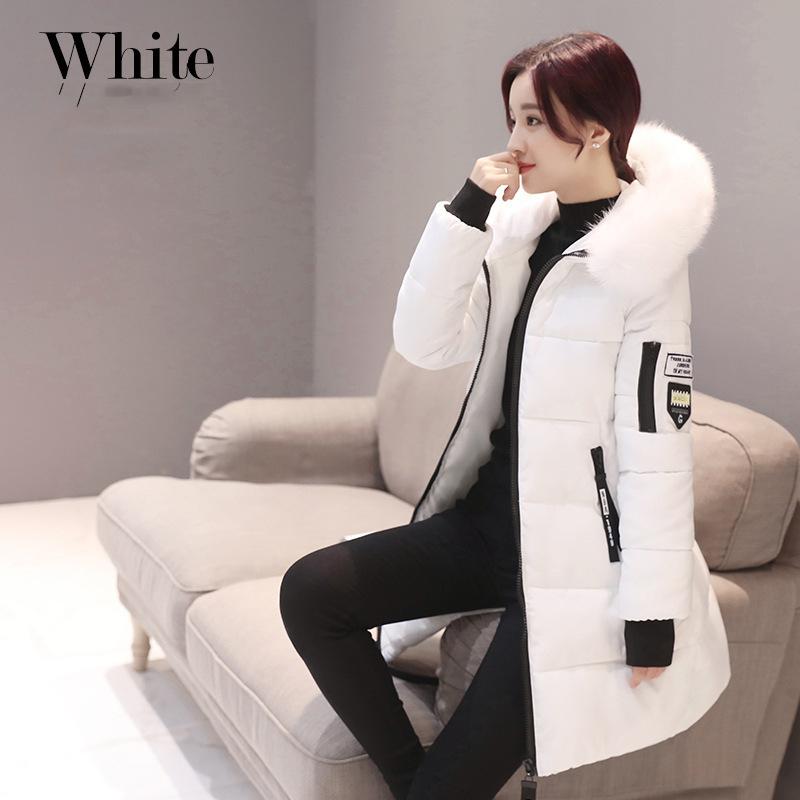 Women's Winter Jacket Coats Simple Generous Fashion In The Long Section of The Cotton Outerwears Large Size Slim Female Cotton Youthful Woman Clothes