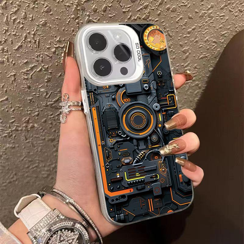 Чехол для телефона с кибернетической печатной платой для iPhone 16 15 14 13 12 11 Pro Max XS X XR 7 8 Plus Mini SE 2020 2022 Ударопрочный Funda
