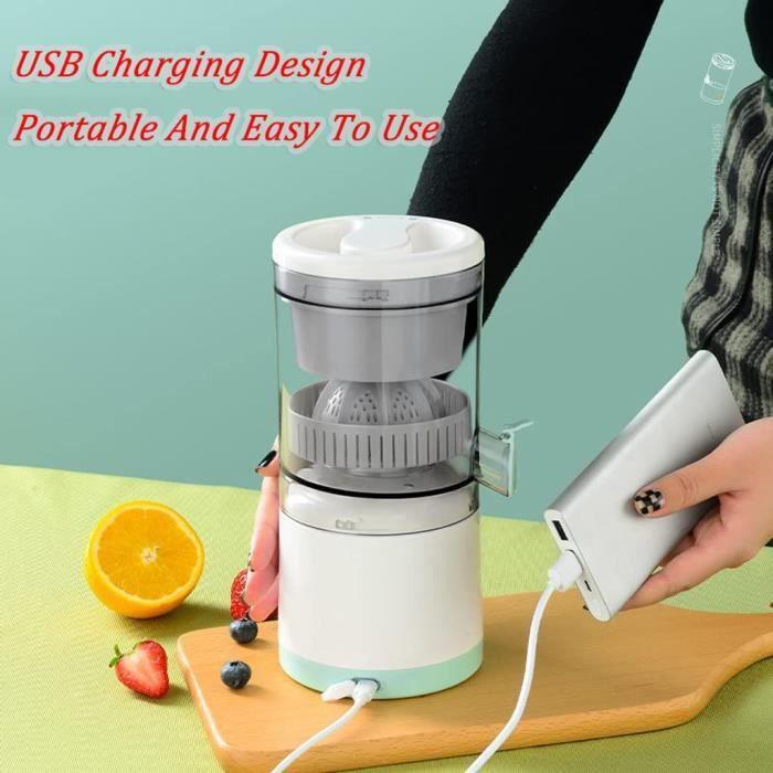 Presse-agrumes électrique, Presse-Agrumes Orange Mains Libres Rechargeable, Presse-agrumes sans fil charge USB portable mains [501]