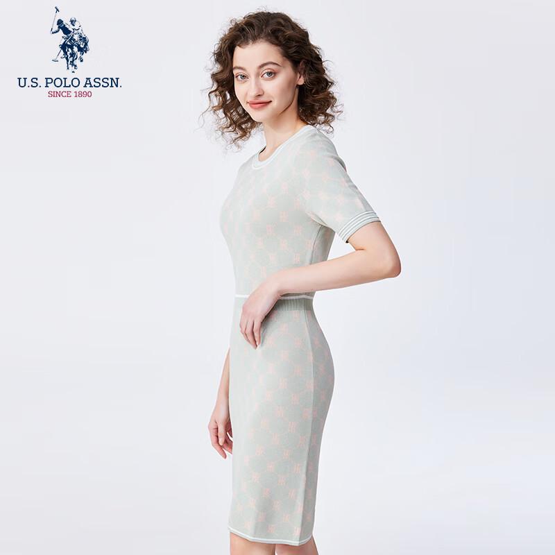 U.S. Polo Assn. Женское трикотажное платье-футболка с эффектом прохлады