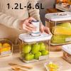 Vacuum Sealed Canister Household Fresh-keeping Box Refrigerator Food Storage Containers Drainable Kitchen Fruit Organizers Tank