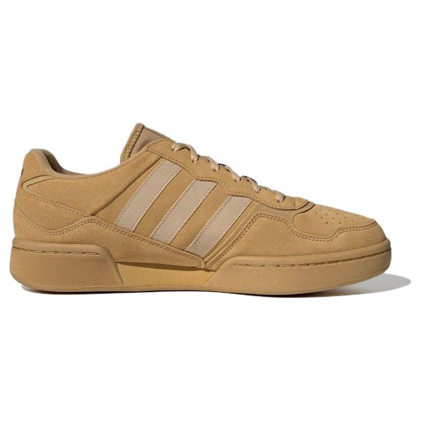 Adidas Originals Courtic Non-Slip Comfortable Durable Low-Top Skate Shoes Unisex Sneakers Mustard-Yellow ID6070
