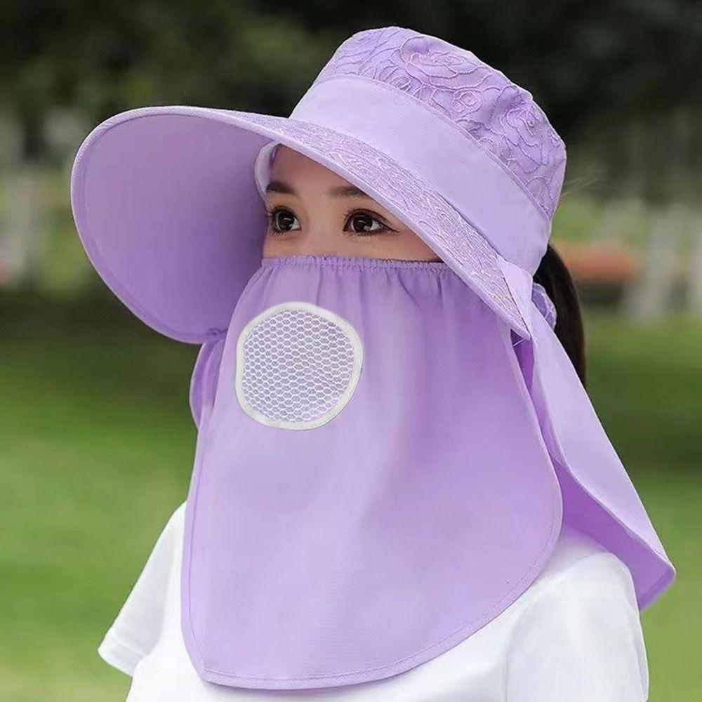 Солнцезащитная шляпа с защитой от УФ-лучей для лица и шеи, кепка-солнцезащитный крем, летние женские шляпы для рыбалки, охоты, пеших прогулок