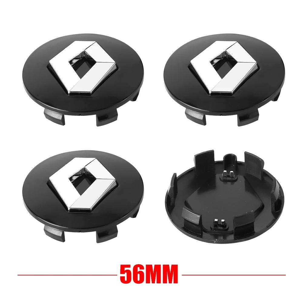 For Renault 2026 New Hub Caps For Renault Megane 2 3 4 Twingo Clio Talisman Captur Trafic Kwid Scen 4Pcs 56mm 60mm Car Wheel Cen