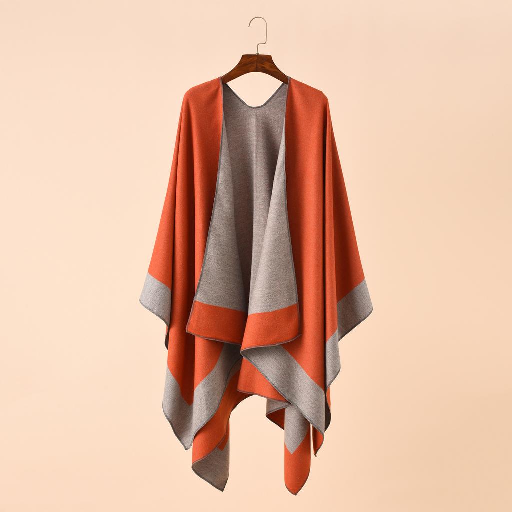 Pure Color Travel and Shopping New Warm Big Shawl