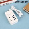 Eu US Plug Multiport Us Charger 35W Pd Type C Fast Charger Wall Charger Us Hub Adapter 6 Ports Mobile Phone Us Quick Charger