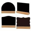 1pc Wooden Double-sided Small Chalkboard Ornaments Home Decoration Hotel Bar Writing Board Double-sided Chalkboard Message Board