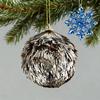 Glitter Tinsel Pom Poms Christmas Ornament Fluffy Pom Pom Ball Christmas Tree Hanging Deecoration for Holiday Party Decor
