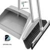 2024 Soft Bristle Broom & Dustpan Set with Long Stainless Steel Rake Teeth, Free Shipping